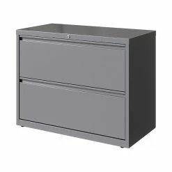 Hirsh HL10000 Series 2-Drawer Lateral File Cabinet, Locking, Letter/Legal, Arctic Silver, 36" (23744) -File Cabinets Shop unnamed file 1692