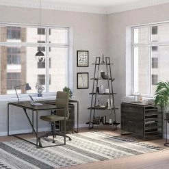 Bush Furniture Refinery 2-Drawer Lateral File Cabinet, Letter/Legal, Dark Gray Hickory, 32" (RFF132GH-03) 17 Bush Furniture Refinery 2-Drawer Lateral File Cabinet, Letter/Legal, Dark Gray Hickory, 32" (RFF132GH-03) -File Cabinets Shop unnamed file 1700