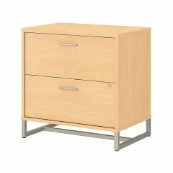 Office By Kathy Ireland® Method 2-Drawer Lateral File Cabinet, Locking, Letter/Legal, Natural Maple, 29.76" (KI70304SU)