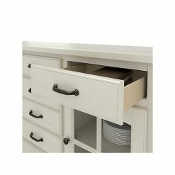 Bush Furniture Leonis 3-Drawer Buffet Cabinet, Letter/Legal, Lakewood White, 62" (LNT162LWSU) -File Cabinets Shop unnamed file 1724