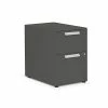 ASAP Allsteel Radii 2-Drawer Mobile File Cabinet, Box/File, Letter/Legal, Flint, 15"W (APGMBP249TFN001) -File Cabinets Shop unnamed file 1746