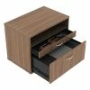 Alera®, Open Office Series Low File Cabinet Credenza, 29 1/2×19 1/8×22 7/8,Modern Walnut