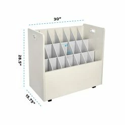 AdirOffice 21-Slot Roll File Cabinet, Mobile, White, 30", 2/Pack (625-WHI-2PK) -File Cabinets Shop unnamed file 1754