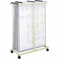 Safco Mobile Vertical File Stand, Mobile/Pedestal, Tropic Sand (5059)