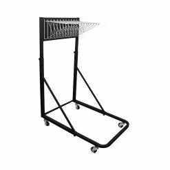 AdirOffice 12 Bracket Vertical File Rolling Stand For Blueprints, Black (613-BLK)