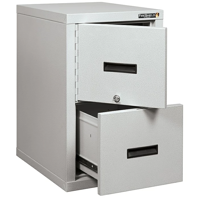 FireKing FireShield 2-Drawer Vertical File Cabinet, Arctic White, Letter/Legal, White Glove Delivery (2S1822-DDSSFI) 4 FireKing FireShield 2-Drawer Vertical File Cabinet, Arctic White, Letter/Legal, White Glove Delivery (2S1822-DDSSFI) - Image 2