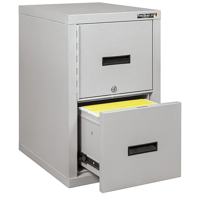 FireKing FireShield 2-Drawer Vertical File Cabinet, Arctic White, Letter/Legal, White Glove Delivery (2S1822-DDSSFI) 6 FireKing FireShield 2-Drawer Vertical File Cabinet, Arctic White, Letter/Legal, White Glove Delivery (2S1822-DDSSFI) - Image 4
