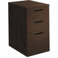 HON 10500 Series Mobile Pedestal, 2 Box/1 File Drawer, 15-3/4"W, Mocha Finish (HON105102MOMO)