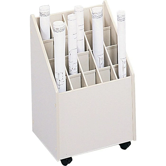 Safco® Mobile Files, For Small Roll, Tube Size: 2-3/4x2-3/4", 20 Tubes/file 3 Safco® Mobile Files, For Small Roll, Tube Size: 2-3/4x2-3/4", 20 Tubes/file