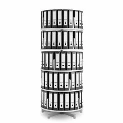 Moll® Deluxe Binder & File Carousel Shelving, Five Tier (CL5-80)