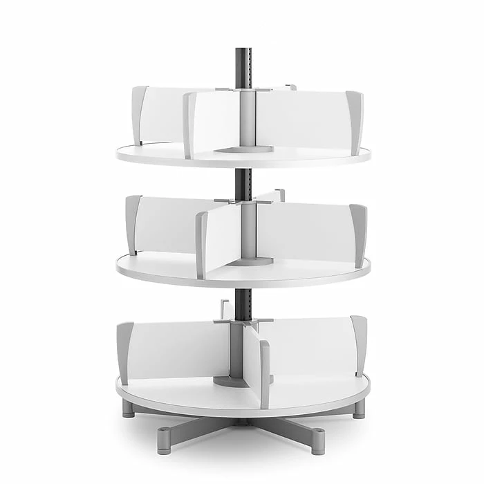 Moll® Deluxe Binder & File Carousel Shelving, Three Tier (CL3-80) 4 Moll® Deluxe Binder & File Carousel Shelving, Three Tier (CL3-80) - Image 2