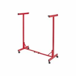 AdirOffice Steel Rolling Stand Center, Red (615-RED)
