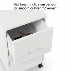 Staples 2-Drawer Vertical Mobile File Cabinet, Locking, Letter Size, White, 18''D (19634) -File Cabinets Shop unnamed file 1878