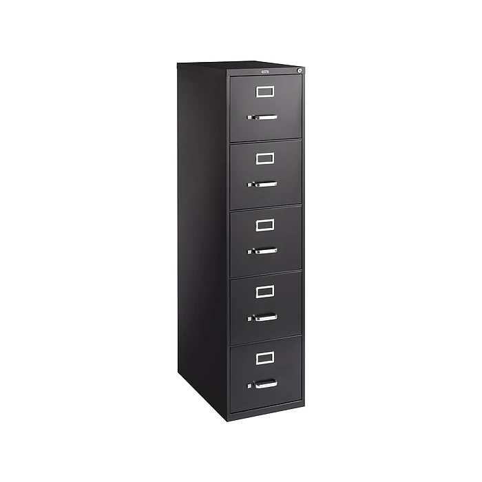 Staples 5 File Drawers Vertical File Cabinet, Locking, Gray, Letter, 26.5"D (21918D) 6 Staples 5 File Drawers Vertical File Cabinet, Locking, Gray, Letter, 26.5"D (21918D) - Image 4