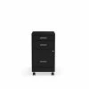Staples 3-Drawer Vertical File Cabinet, Locking, Letter, Black, 19"D (52156)