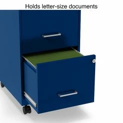 Staples 2-Drawer Light Duty Vertical File Cabinet, Locking, Letter, Blue, 18" (24362) -File Cabinets Shop unnamed file 1924
