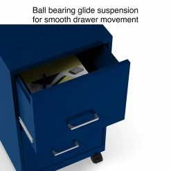 Staples 2-Drawer Light Duty Vertical File Cabinet, Locking, Letter, Blue, 18" (24362) -File Cabinets Shop unnamed file 1925