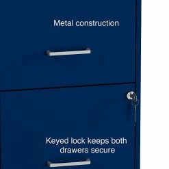 Staples 2-Drawer Light Duty Vertical File Cabinet, Locking, Letter, Blue, 18" (24362) -File Cabinets Shop unnamed file 1926