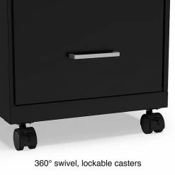 Staples 2-Drawer Light Duty Vertical File Cabinet, Locking, Letter, Black, 18"D (52145) -File Cabinets Shop unnamed file 1938