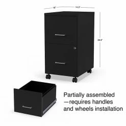 Staples 2-Drawer Light Duty Vertical File Cabinet, Locking, Letter, Black, 18"D (52145) -File Cabinets Shop unnamed file 1940