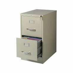 Staples 2-Drawer Vertical File Cabinet, Locking, Letter, Putty/Beige, 22"D (22334D) -File Cabinets Shop unnamed file 1965