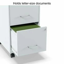 Staples 2-Drawer Light Duty Vertical File Cabinet, Locking, Letter, Gray, 18" (24363) -File Cabinets Shop unnamed file 1969