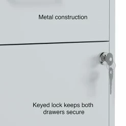 Staples 2-Drawer Light Duty Vertical File Cabinet, Locking, Letter, Gray, 18" (24363) -File Cabinets Shop unnamed file 1971