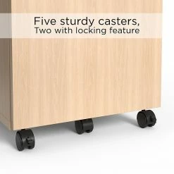 Union & Scale™ Essentials 3-Drawer Vertical File Cabinet, Mobile/Pedestal, Letter/Legal, Natural, 21" (UN56981) -File Cabinets Shop unnamed file 1983