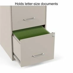 Staples 2-Drawer Light Duty Vertical File Cabinet, Locking, Letter, Putty, 18"D (52150) -File Cabinets Shop unnamed file 1987