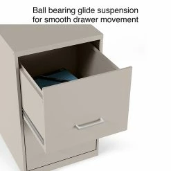 Staples 2-Drawer Light Duty Vertical File Cabinet, Locking, Letter, Putty, 18"D (52150) -File Cabinets Shop unnamed file 1988