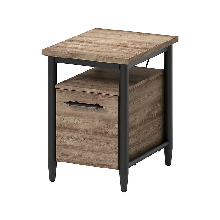 Thomasville Furniture Thomasville Breslyn 1-Drawer Vertical File Cabinet, Assembled, Letter/Legal, Crosscut Hickory, 20"D (SPLS-BRDF-TV) 4 Thomasville Furniture Thomasville Breslyn 1-Drawer Vertical File Cabinet, Assembled, Letter/Legal, Crosscut Hickory, 20"D (SPLS-BRDF-TV) - Image 2