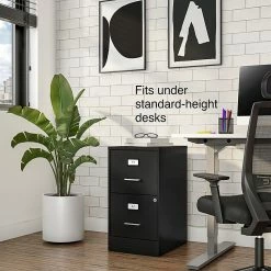 Staples 2-Drawer Light Duty Vertical File Cabinet, Locking, Letter, Black, 18"D (52142) -File Cabinets Shop unnamed file 2013