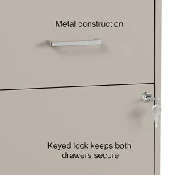 Staples 2-Drawer Light Duty Vertical File Cabinet, Locking, Letter, Putty, 22"D (52146) -File Cabinets Shop unnamed file 2020
