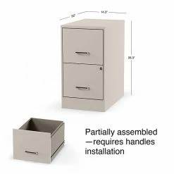 Staples 2-Drawer Light Duty Vertical File Cabinet, Locking, Letter, Putty, 22"D (52146) -File Cabinets Shop unnamed file 2022