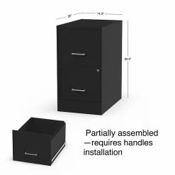 Staples 2-Drawer Light Duty Vertical File Cabinet, Locking, Letter, Black, 22"D (52153) 16 Staples 2-Drawer Light Duty Vertical File Cabinet, Locking, Letter, Black, 22"D (52153) -File Cabinets Shop unnamed file 2030