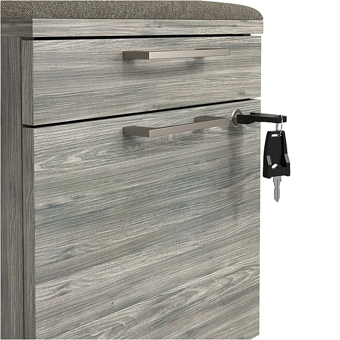 Union & Scale™ Prestige 2-Drawer Vertical File Cabinet, Mobile/Pedestal, Letter/Legal, Gray, 21" (UN56949) 7 Union & Scale™ Prestige 2-Drawer Vertical File Cabinet, Mobile/Pedestal, Letter/Legal, Gray, 21" (UN56949) - Image 5