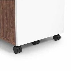 Union & Scale™ Essentials 2-Drawer Vertical File Cabinet, Mobile/Pedestal, Letter/Legal, White/Espresso, 21" (UN56968) -File Cabinets Shop unnamed file 2058