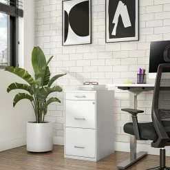 Staples 3-Drawer Light Duty Vertical File Cabinet, Locking, Letter, White, 18"D (52144) -File Cabinets Shop unnamed file 2096