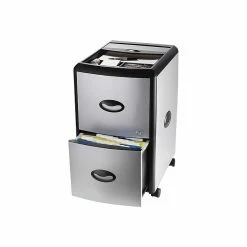 Storex Deluxe 2-Drawer Vertical File Cabinet, Mobile, Letter, Metal, 19" (61352U01C) -File Cabinets Shop unnamed file 2104