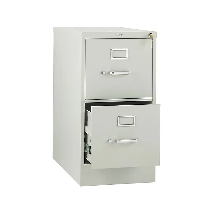 HON 310 Series 2-Drawer Vertical File Cabinet, Locking, Letter, Gray, 26.5"D (H312.P.Q) 4 HON 310 Series 2-Drawer Vertical File Cabinet, Locking, Letter, Gray, 26.5"D (H312.P.Q) - Image 2