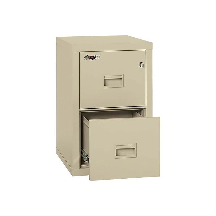 FireKing Turtle 2-Drawer Vertical File Cabinet, Fire Resistant, Letter/Legal, Beige, 22.13"D DOCK (2R1822-CPA) 3 FireKing Turtle 2-Drawer Vertical File Cabinet, Fire Resistant, Letter/Legal, Beige, 22.13"D DOCK (2R1822-CPA)