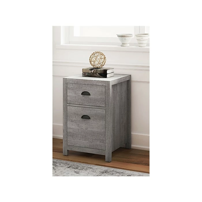 Whalen Fallbrook 2-Drawer Vertical File Cabinet, Letter/Legal, Smoked Ash, 20" (SPUS-FBSF-GM) 6 Whalen Fallbrook 2-Drawer Vertical File Cabinet, Letter/Legal, Smoked Ash, 20" (SPUS-FBSF-GM) - Image 4