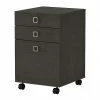 Office By Kathy Ireland® Echo 3-Drawer Vertical File Cabinet, Mobile, Letter, Charcoal Maple, 16" (KI60301-03)