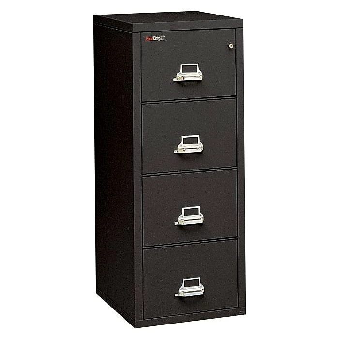 FireKing 2-Hour 4-Drawer Fire Resistant Vertical File Cabinet, Legal Size, Inside Delivery, Black 3 FireKing 2-Hour 4-Drawer Fire Resistant Vertical File Cabinet, Legal Size, Inside Delivery, Black