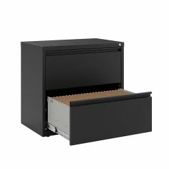 Staples Commercial 2 File Drawer Lateral File Cabinet, Assembled, Black, Letter/Legal, 30"W (20068D) -File Cabinets Shop unnamed file 220