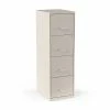 Staples 4-Drawer Light Duty Vertical File Cabinet, Locking, Letter, Putty, 18"D (52147)