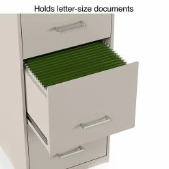 Staples 4-Drawer Light Duty Vertical File Cabinet, Locking, Letter, Putty, 18"D (52147) -File Cabinets Shop unnamed file 2208