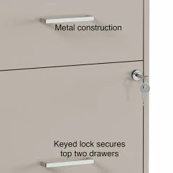 Staples 4-Drawer Light Duty Vertical File Cabinet, Locking, Letter, Putty, 18"D (52147) -File Cabinets Shop unnamed file 2210
