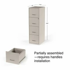 Staples 4-Drawer Light Duty Vertical File Cabinet, Locking, Letter, Putty, 18"D (52147) -File Cabinets Shop unnamed file 2213