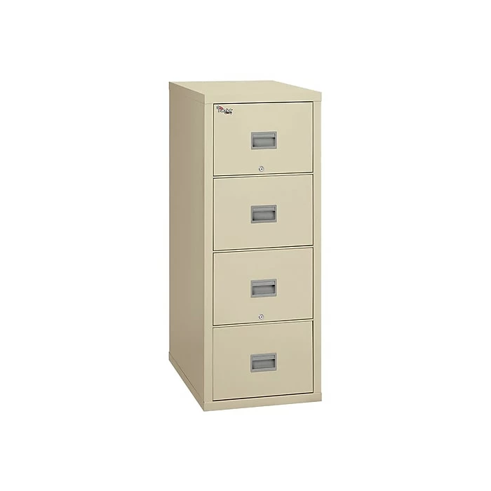 FireKing Patriot 4-Drawer Vertical File Cabinet, Fire Resistant, Letter/Legal, Beige, 25"D DOCK(4P1825-CPA) 3 FireKing Patriot 4-Drawer Vertical File Cabinet, Fire Resistant, Letter/Legal, Beige, 25"D DOCK(4P1825-CPA)